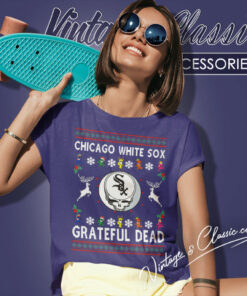 Grateful Dead Chicago White Sox Ugly Christmas Women T Shirt