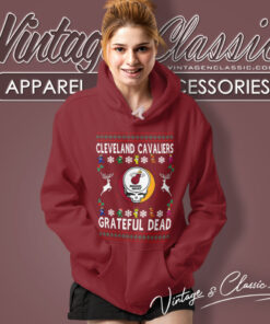 Grateful Dead Cleveland Cavaliers Ugly Christmas Hoodie