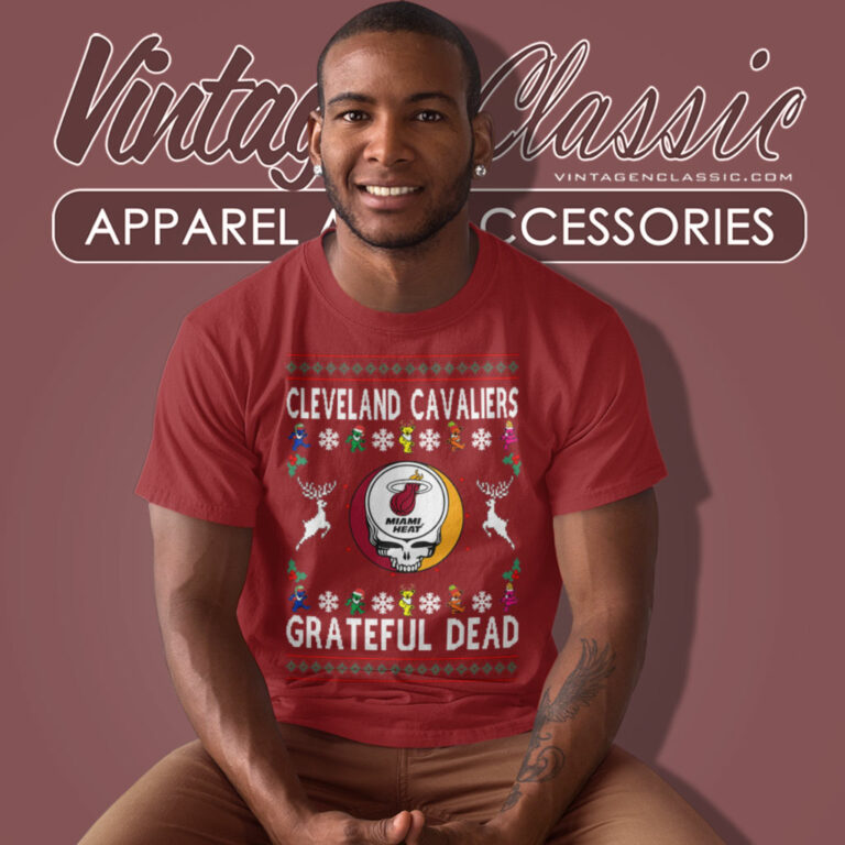 Grateful Dead Cleveland Cavaliers Ugly Christmas T Shirt Grateful Dead Cleveland Cavaliers Ugly Christmas T Shirt
