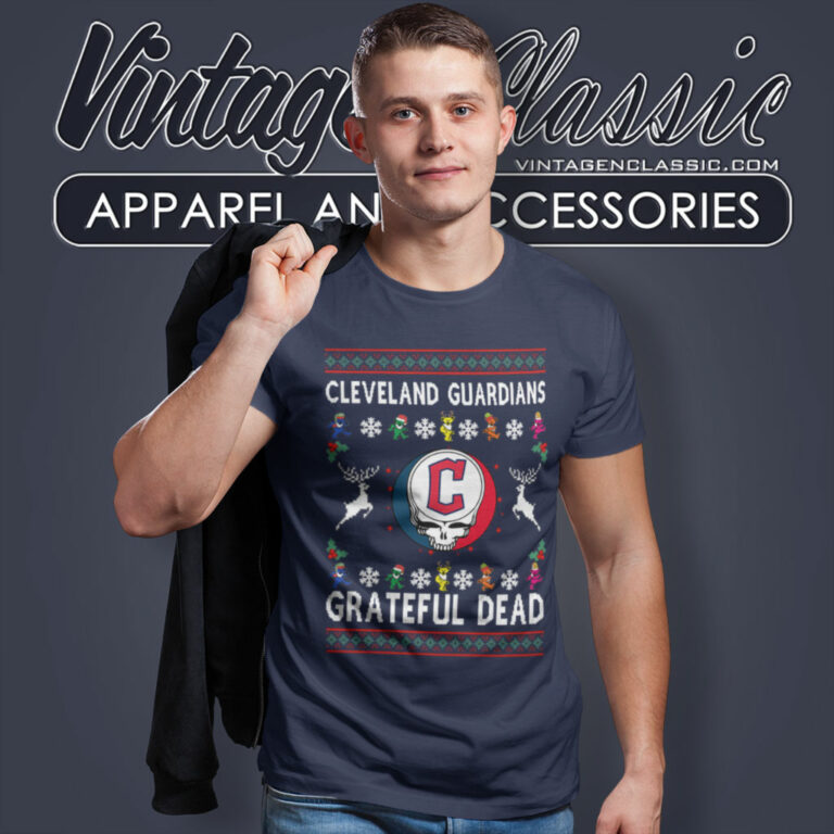 Grateful Dead Cleveland Guardians Ugly Christmas T Shirt Grateful Dead Cleveland Guardians Ugly Christmas T Shirt
