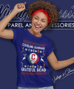 Grateful Dead Cleveland Guardians Ugly Christmas Women T Shirt
