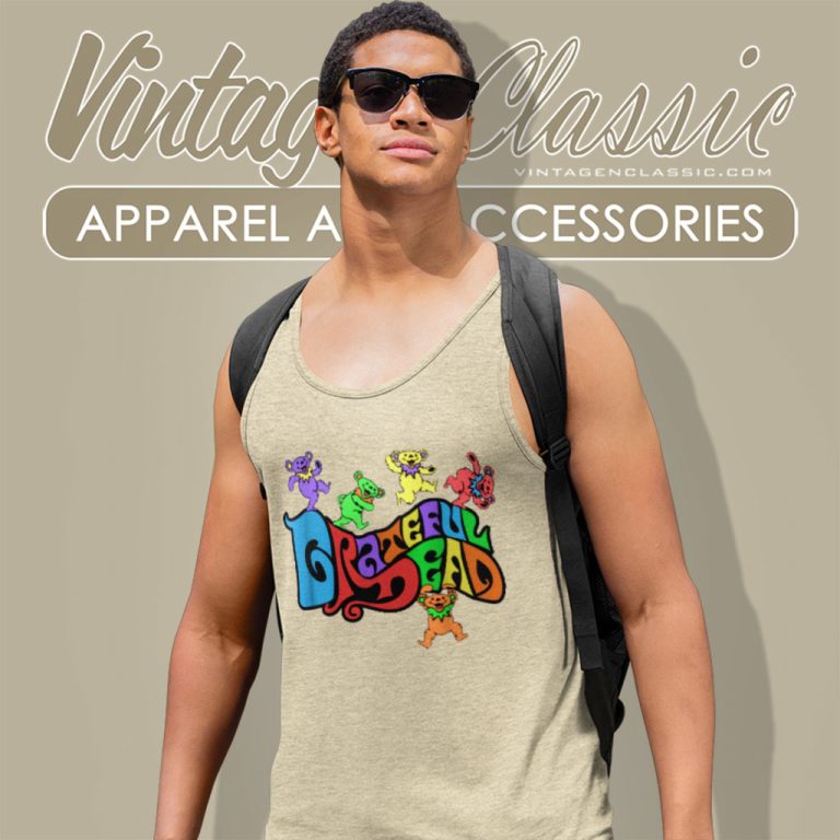 Grateful Dead Climb Bears Tank Top Racerback Grateful Dead Climb Bears Tank Top Racerback