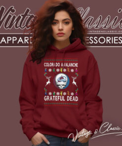 Grateful Dead Colorado Avalanche Ugly Christmas Hoodie