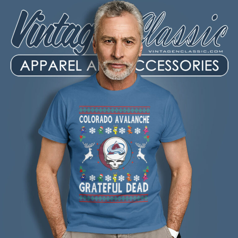 Grateful Dead Colorado Avalanche Ugly Christmas T Shirt Grateful Dead Colorado Avalanche Ugly Christmas T Shirt