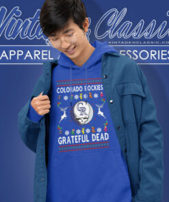 Grateful Dead Colorado Rockies Ugly Christmas Hoodie