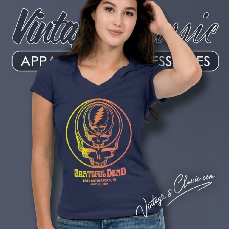 Grateful Dead Concentric Skulls V Neck TShirt Grateful Dead Concentric Skulls V Neck TShirt