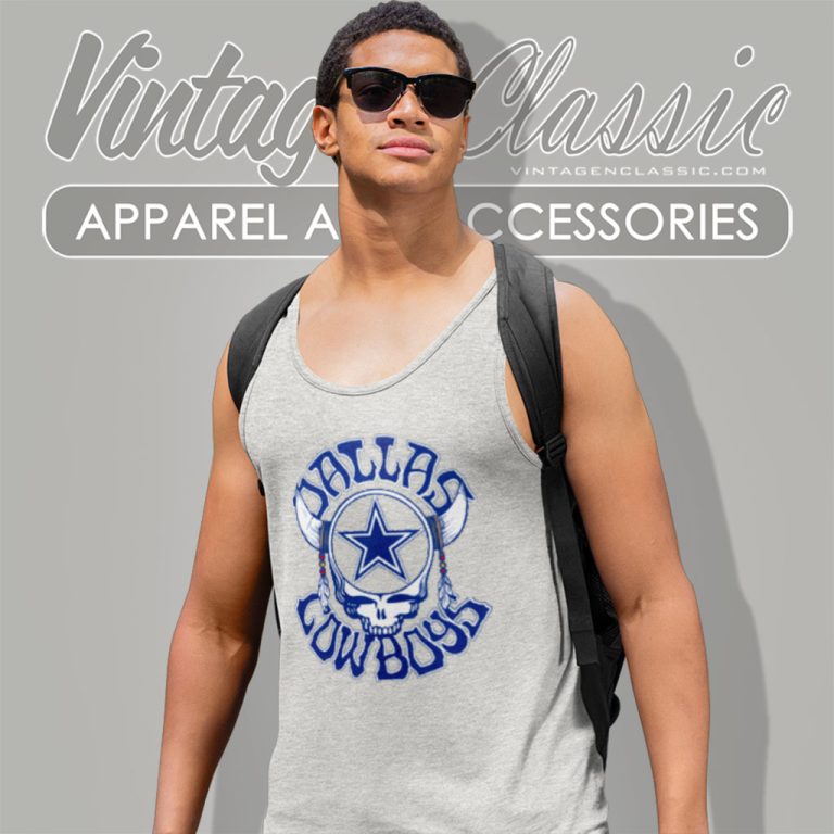 Grateful Dead Dallas Cowboys Tank Top Racerback Grateful Dead Dallas Cowboys Tank Top Racerback
