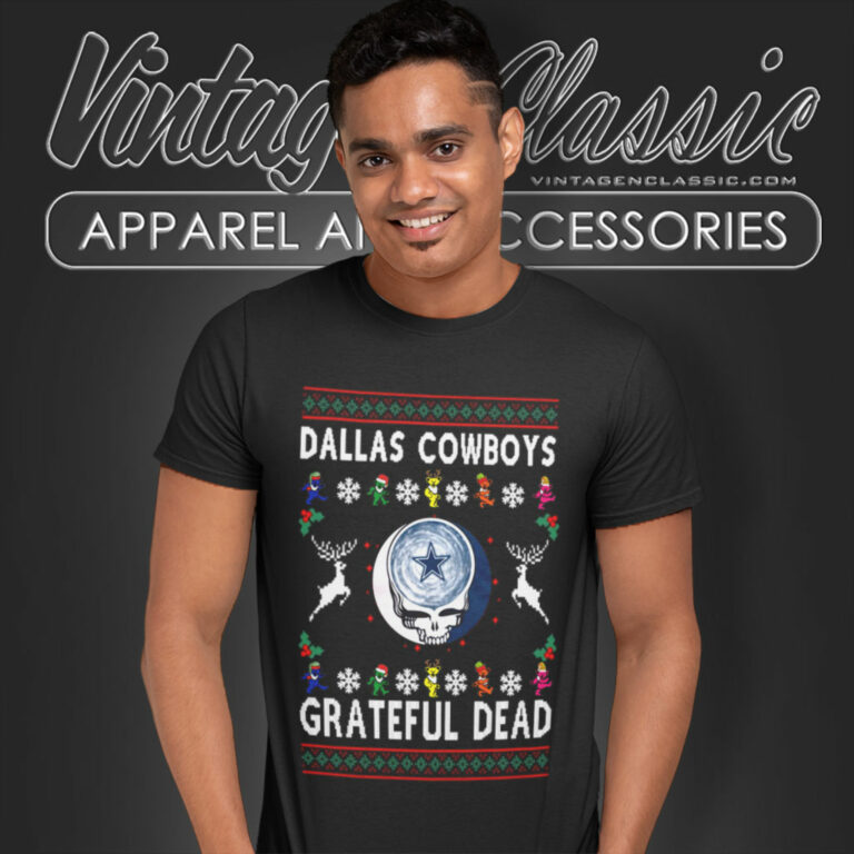 Grateful Dead Dallas Cowboys Ugly Christmas T Shirt Grateful Dead Dallas Cowboys Ugly Christmas T Shirt
