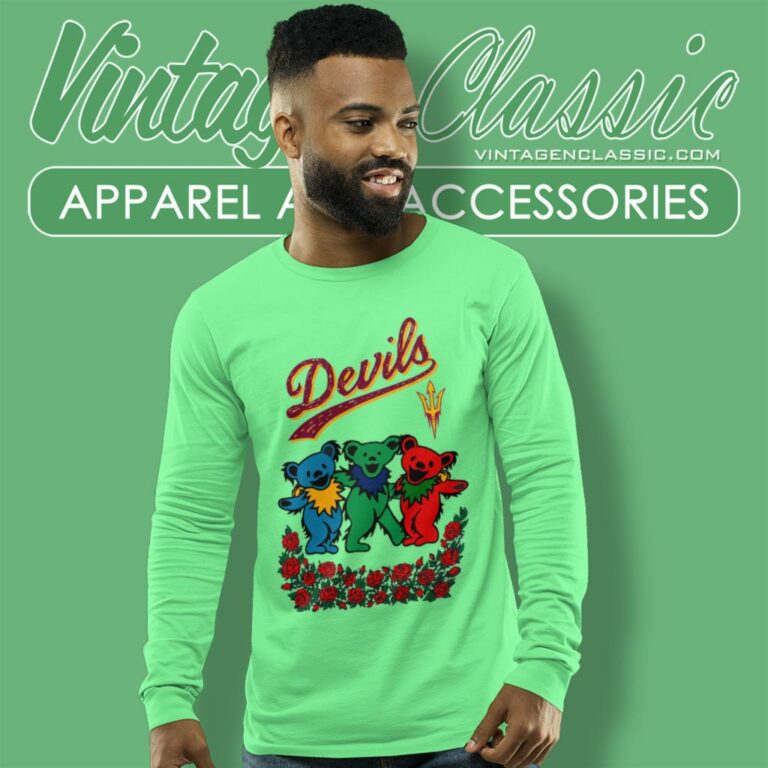 Grateful Dead Dancing Bears Arizona State Sun Devils Long Sleeve Tee Grateful Dead Dancing Bears Arizona State Sun Devils Long Sleeve Tee