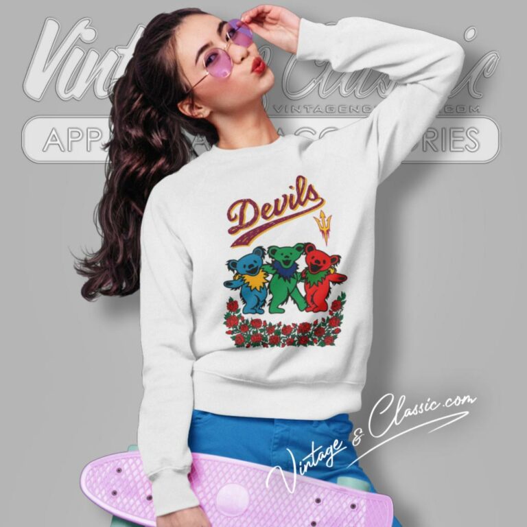 Grateful Dead Dancing Bears Arizona State Sun Devils Sweatshirt Grateful Dead Dancing Bears Arizona State Sun Devils Sweatshirt