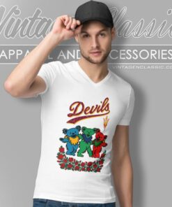 Grateful Dead Dancing Bears Arizona State Sun Devils V Neck TShirt