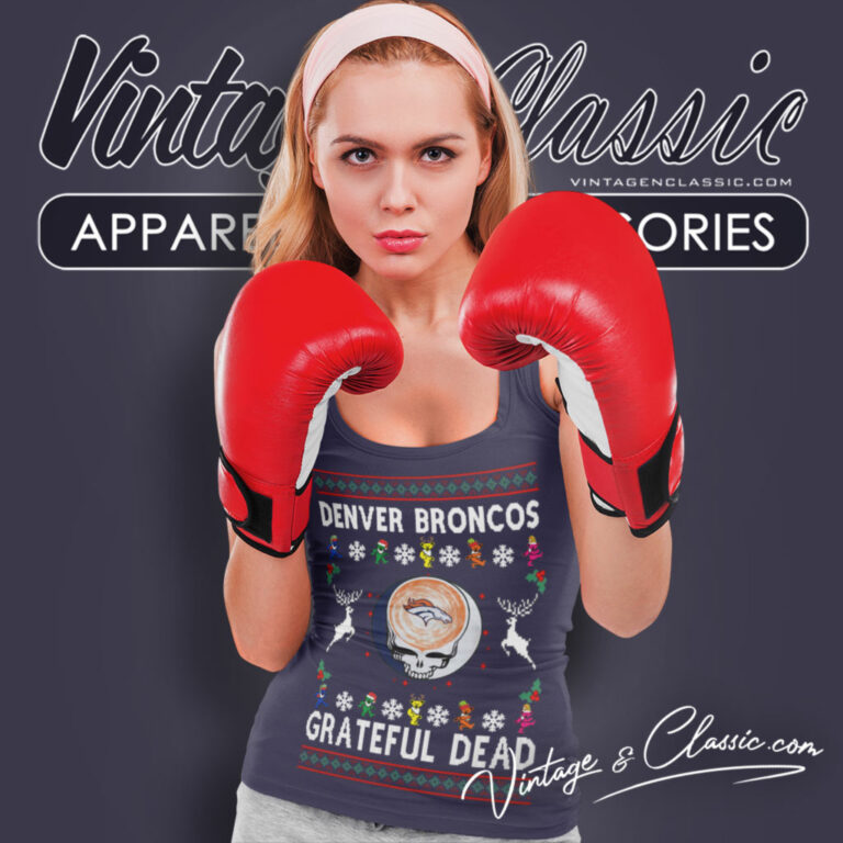 Grateful Dead Denver Broncos Ugly Christmas Tank Top Racerback Grateful Dead Denver Broncos Ugly Christmas Tank Top Racerback