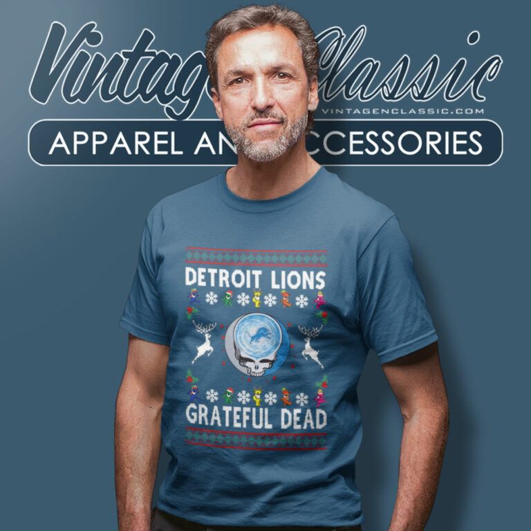 Grateful Dead Detroit Lions Ugly Christmas T Shirt Grateful Dead Detroit Lions Ugly Christmas T Shirt