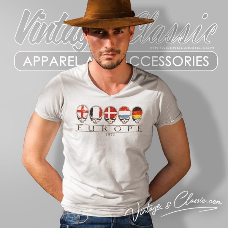Grateful Dead Europe 1972 V Neck TShirt Grateful Dead Europe 1972 V Neck TShirt
