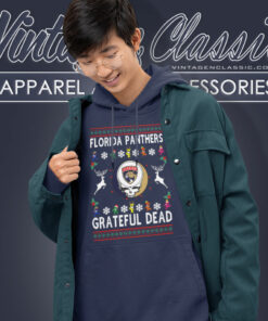 Grateful Dead Florida Panthers Ugly Christmas Hoodie