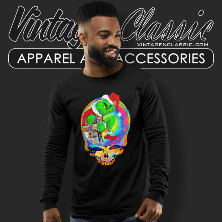 Grateful Dead Grinch Merry Christmas Long Sleeve Tee Grateful Dead Grinch Merry Christmas Long Sleeve Tee
