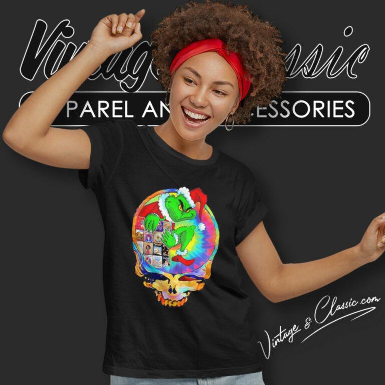 Grateful Dead Grinch Merry Christmas Women T Shirt Grateful Dead Grinch Merry Christmas Women T Shirt