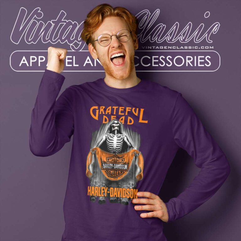 Grateful Dead Harley Davidson Motorcycle Long Sleeve Tee Grateful Dead Harley Davidson Motorcycle Long Sleeve Tee