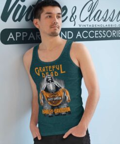 Grateful Dead Harley Davidson Motorcycle Tank Top Racerback