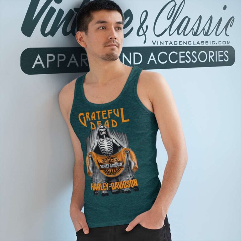 Grateful Dead Harley Davidson Motorcycle Tank Top Racerback Grateful Dead Harley Davidson Motorcycle Tank Top Racerback