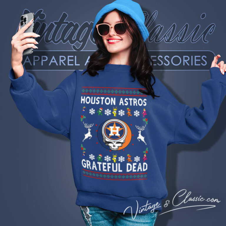 Grateful Dead Houston Astros Ugly Christmas Sweatshirt Grateful Dead Houston Astros Ugly Christmas Sweatshirt