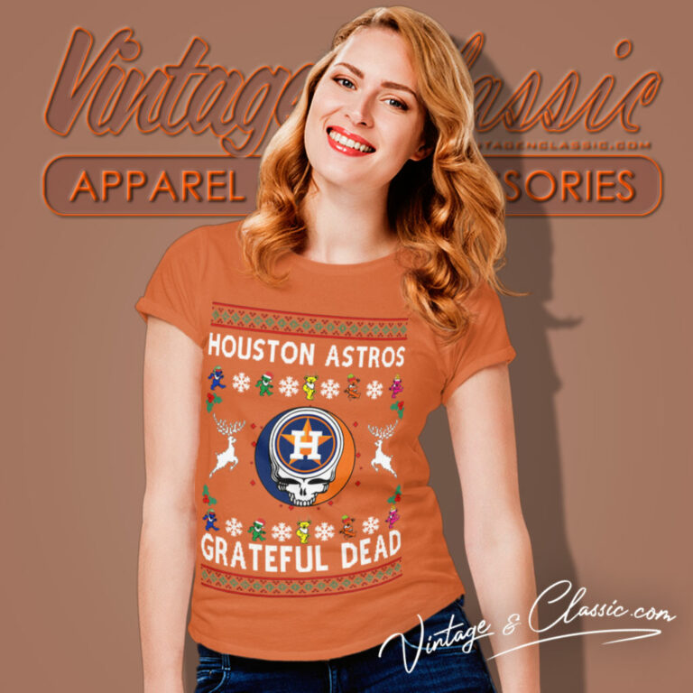 Grateful Dead Houston Astros Ugly Christmas Women T Shirt Grateful Dead Houston Astros Ugly Christmas Women T Shirt