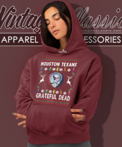 Grateful Dead Houston Texans Ugly Christmas Hoodie