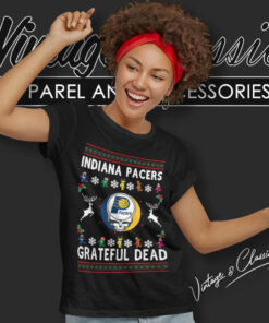 Grateful Dead Indiana Pacers Ugly Christmas Women T Shirt