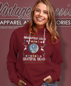 Grateful Dead Indianapolis Colts Ugly Christmas Hoodie
