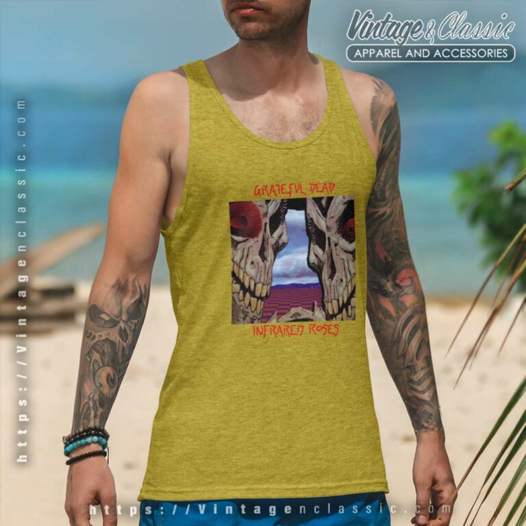 Grateful Dead Infrared Roses Tank Top Racerback Grateful Dead Infrared Roses Tank Top Racerback