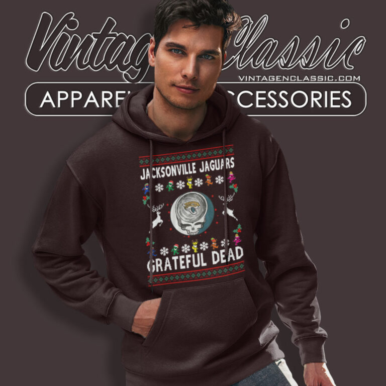 Grateful Dead Jacksonville Jaguars Ugly Christmas Hoodie Grateful Dead Jacksonville Jaguars Ugly Christmas Hoodie