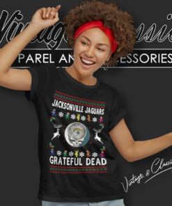 Grateful Dead Jacksonville Jaguars Ugly Christmas Shirt 5 Grateful Dead Jacksonville Jaguars Ugly Christmas Women T Shirt