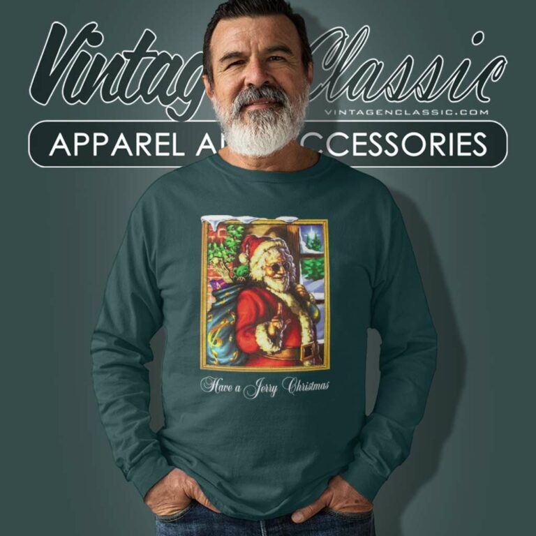 Grateful Dead Jerry Garcia Christmas Long Sleeve Tee Grateful Dead Jerry Garcia Christmas Long Sleeve Tee