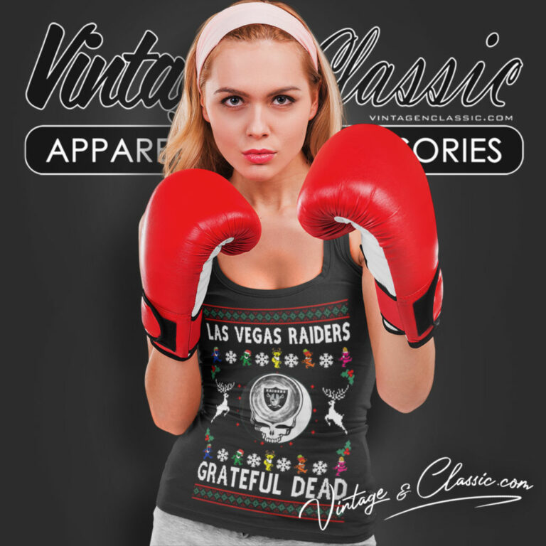 Grateful Dead Las Vegas Raiders Ugly Christmas Tank Top Racerback Grateful Dead Las Vegas Raiders Ugly Christmas Tank Top Racerback