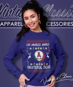 Grateful Dead Los Angeles Angels Ugly Christmas Sweatshirt