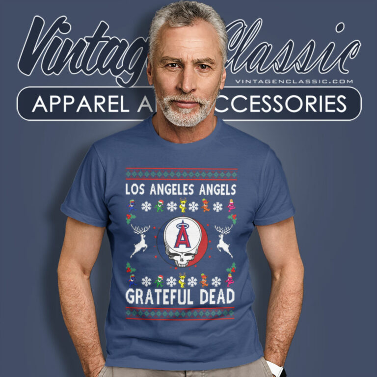 Grateful Dead Los Angeles Angels Ugly Christmas T Shirt Grateful Dead Los Angeles Angels Ugly Christmas T Shirt