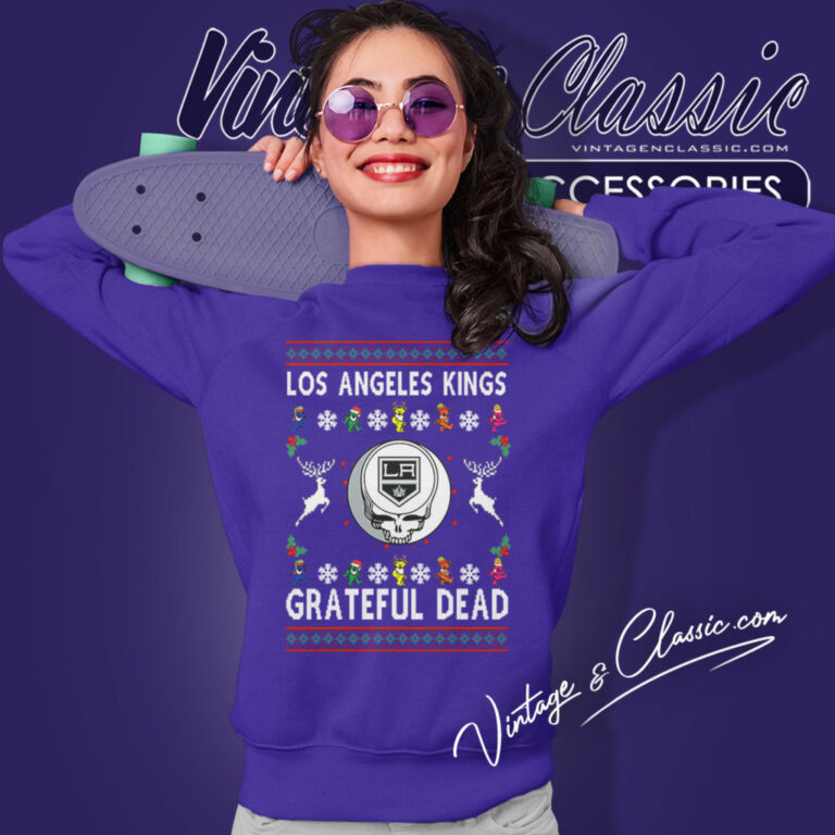 Grateful Dead Los Angeles Kings Ugly Christmas Sweatshirt Grateful Dead Los Angeles Kings Ugly Christmas Sweatshirt
