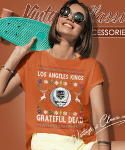Grateful Dead Los Angeles Kings Ugly Christmas Women T Shirt