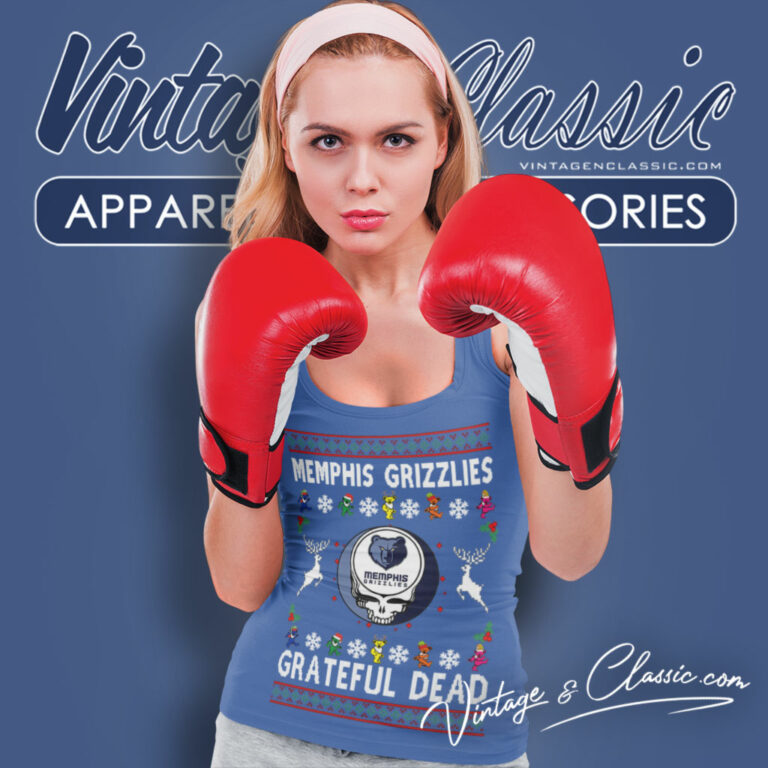 Grateful Dead Memphis Grizzlies Ugly Christmas Tank Top Racerback Grateful Dead Memphis Grizzlies Ugly Christmas Tank Top Racerback