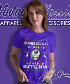 Grateful Dead Memphis Grizzlies Ugly Christmas Women T Shirt