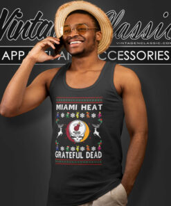 Grateful Dead Miami Heat Ugly Christmas Shirt 4 Grateful Dead Miami Heat Ugly Christmas Tank Top Racerback