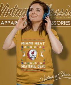 Grateful Dead Miami Heat Ugly Christmas Shirt 5 Grateful Dead Miami Heat Ugly Christmas Women T Shirt