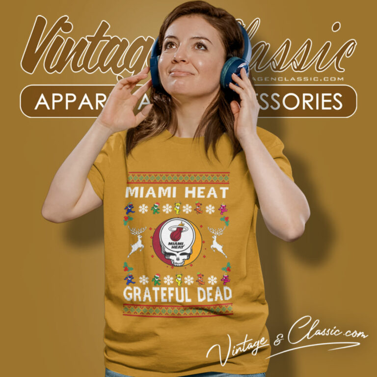 Grateful Dead Miami Heat Ugly Christmas Women T Shirt Grateful Dead Miami Heat Ugly Christmas Women T Shirt