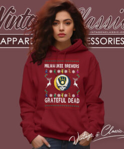Grateful Dead Milwaukee Brewers Ugly Christmas Shirt 6 Grateful Dead Milwaukee Brewers Ugly Christmas Hoodie