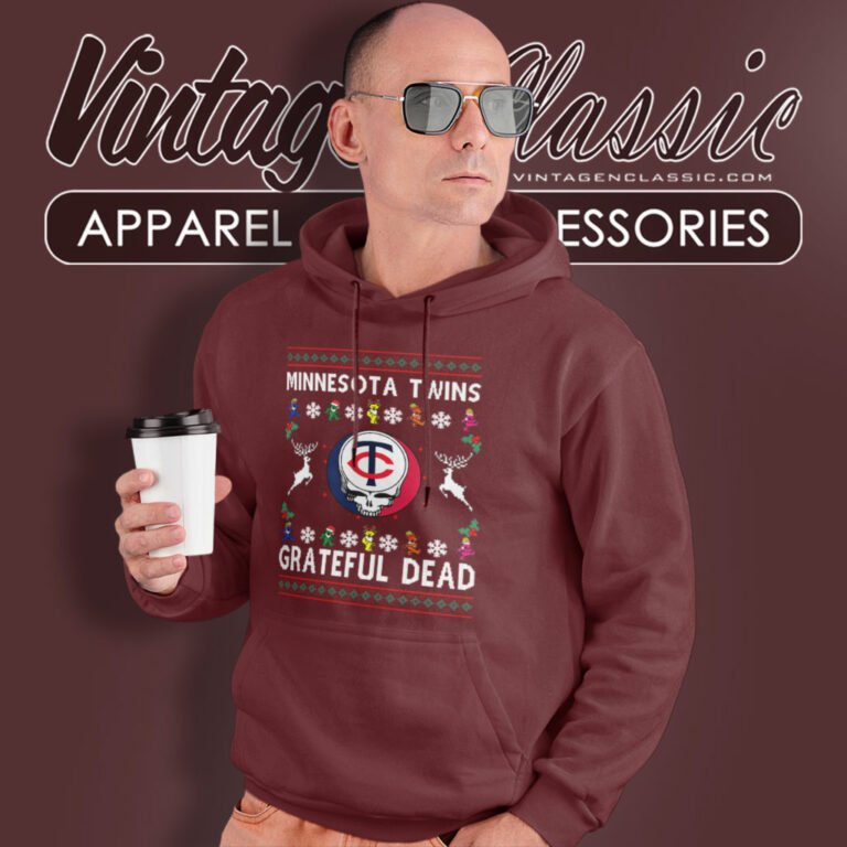 Grateful Dead Minnesota Twins Ugly Christmas Hoodie Grateful Dead Minnesota Twins Ugly Christmas Hoodie