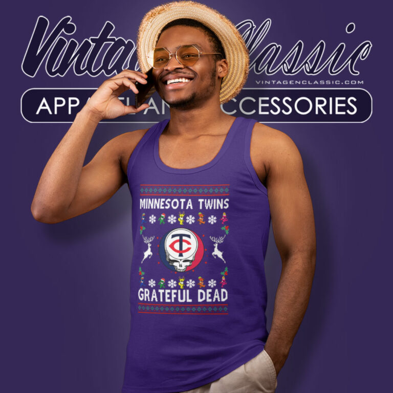 Grateful Dead Minnesota Twins Ugly Christmas Tank Top Racerback Grateful Dead Minnesota Twins Ugly Christmas Tank Top Racerback
