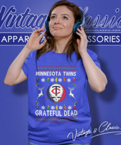 Grateful Dead Minnesota Twins Ugly Christmas Women T Shirt
