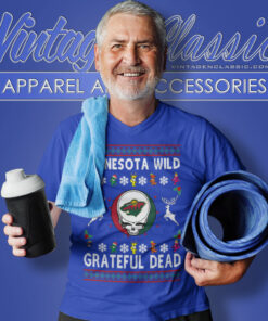 Grateful Dead Minnesota Wild Ugly Christmas V Neck TShirt