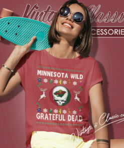 Grateful Dead Minnesota Wild Ugly Christmas Women T Shirt