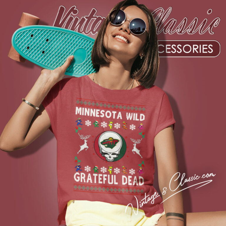 Grateful Dead Minnesota Wild Ugly Christmas Women T Shirt Grateful Dead Minnesota Wild Ugly Christmas Women T Shirt